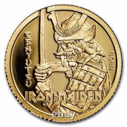2022 Cook Islands $5 Iron Maiden Senjutsu 0.5g Gold Coin NGC PF 70 UCAM