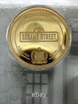 2022 Cookie Monster Samoa 0.5 Gram Gold Proof Coin 0.9999 Fine $50 Tala