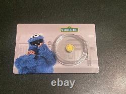 2022 Cookie Monster Samoa 1/2 0.5 Gram Gold Proof Coin