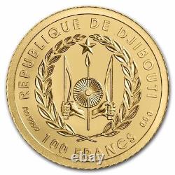 2022 Djibouti 1/2 Gram Gold Lady Diana SKU#243507