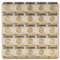 2022 Niue 25x 1/2 gram Gold Czech Lion BU SKU#252513