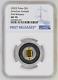 2022 Palau $1 American Football Half Gram. 9999 Fine Gold Ngc Ms70 First Release