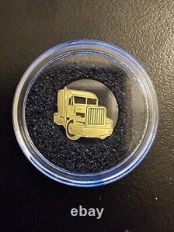 2022 Palau Golden Truck Shaped 1/2 Gram. 9999 Pure Gold coin