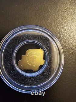 2022 Palau Golden Truck Shaped 1/2 Gram. 9999 Pure Gold coin