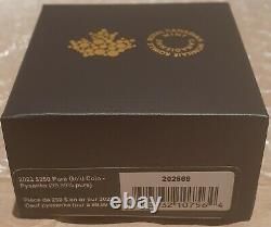 2022 Pysanka Egg Shaped 58.5grams Pure Gold Proof $250 Coin Canada
