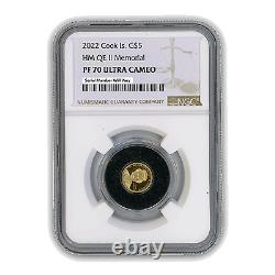 2022 Queen Elizabeth II Memorial 1/2 gram Gold NGC PF70 Ultra Cameo