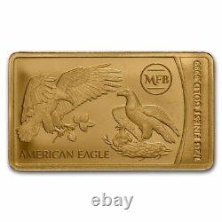 2022 Solomon Isl. 1/2 Gram Gold Famous Motifs American Eagle SKU#252622