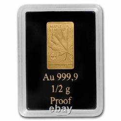 2022 Solomon Isl. 1/2 Gram Gold Famous Motifs Maple Leaf SKU#252743