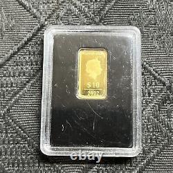 2022 Solomon Isl. Arch Angel Michael Libertad Bullion 1/2 Gram. 9999 Gold PF Bar