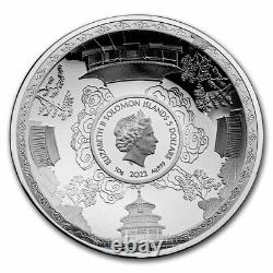 2022 Solomon Islands 50 gram Silver 40th Anniv. Panda Dome Shaped SKU#257773