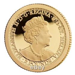 2022 St Helena Una and Lion 1/2 gram. 9999 Gold Proof Coin