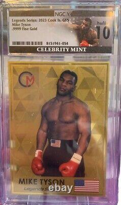 2023 1/2 Gram Colorized Legends Series Mike Tyson Card (Proof-Like)