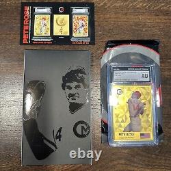 2023 $1 Cook Islands. 5g. 9999 Gold Foil Card Legends Series Pete Rose CGC AU