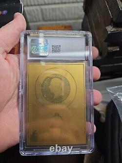 2023 $1 Cook Islands. 5g. 9999 Gold Foil Card Legends Series Pete Rose CGC AU