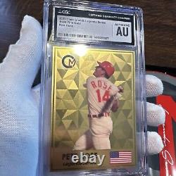 2023 $1 Cook Islands. 5g. 9999 Gold Foil Card Legends Series Pete Rose CGC AU