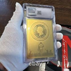 2023 $1 Cook Islands. 5g. 9999 Gold Foil Card Legends Series Pete Rose CGC AU