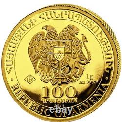 2023 1 Gram Armenian Gold Noah's Ark Coin