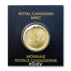 2023 1 Gram Gold Maple Leaf Coin In Maplegram Assay Card, New Sealed BU See Pics