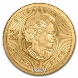 2023 1 gram. 9999 Gold Maple Leafs Maplegram25T in assay