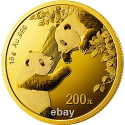 2023 15 Gram Chinese Gold Panda Coin (BU)