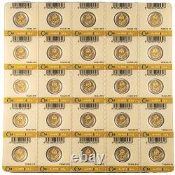 2023 25 12.5 Gram Niue Czech Lion Gold Multigram (25 x 1/2 Gram New, with Assay)