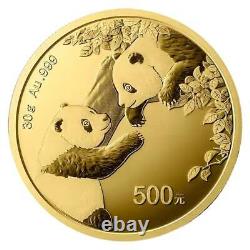 2023 30 gram Chinese Gold Panda Coin BU