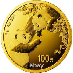2023 8 Gram Chinese Gold Panda Coin (BU)