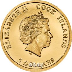 2023 CIT Mont Saint Michel 0.5 Gram Proof Gold Coin In Capsule with Coa