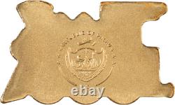 2023 CIT Train Shaped 0.5 Gram Proof Gold Coin In Capsule with Coa
