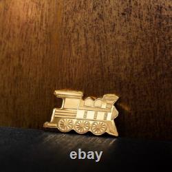 2023 CIT Train Shaped 0.5 Gram Proof Gold Coin In Capsule with Coa
