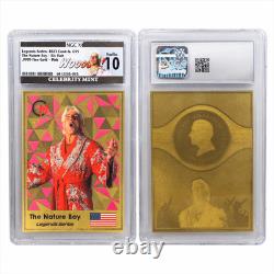 2023 CM Ric Flair Legend Series Card 0.5g Gold Pink Colorway NGCX Prooflike 10
