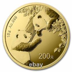 2023 China 15 gram Gold Panda BU (Sealed) SKU#260465