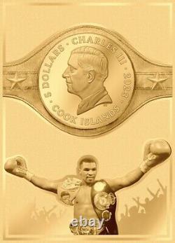 2023 Cook Is. Ric Flair & Mike Tyson each 0.5g GOLD Foil Coin Card NGCx 10