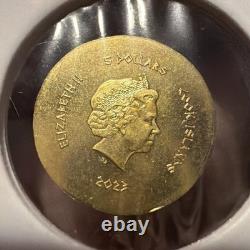 2023 GOLD COOK ISLANDS 0.5 GRAM. 9999 FINE $5 ZEUS GREEK COIN Rare