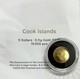 2023 Gold Cook Islands 0.5 Gram. 9999 Fine $5 Grapes Greek Coin In Mint Capsule
