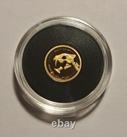 2023 Mongolia Evolution Nimravidae. 5 Gram. 9999 Gold Proof Coin 1/2g Coa