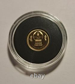 2023 Mongolia Evolution Nimravidae. 5 Gram. 9999 Gold Proof Coin 1/2g Coa