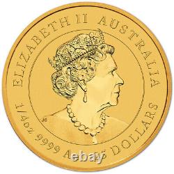 2023 P Australia Gold Lunar Series III Year of the Rabbit 1/4 oz $25 BU