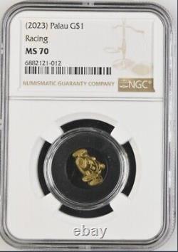 2023 Palau Race Car Racing? TOP POP? 0.5g Gold Coin NGC 70 CIT