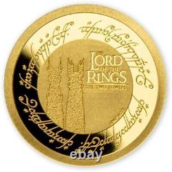 2023 Samoa Lord of the Rings 0.5g oz. 999 Gold Coin on Card