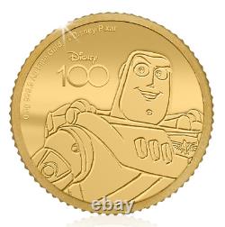 2023 Solomon Isl. Disney 100 Toy Story Buzz Lightyear 0.5g Gold Coin in Card