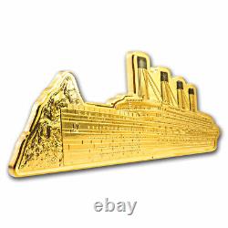 2023 Solomon Islands 111 gram Gold Titanic Shaped Coin SKU#272894