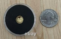 2023 St. Helena 1/2 Gram 0.5g Gold Proof Una and The Lion Box COA Mintage 1000