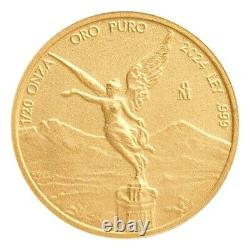 2024 1/20 oz Mexico Libertad. 999 Fine Gold 1/20 Onza Coin BU