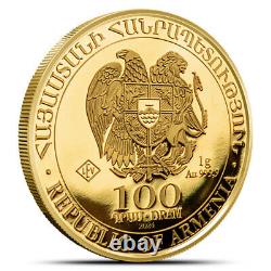 2024 1 Gram Armenian Gold Noah's Ark Coin