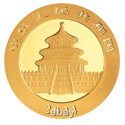2024 10 Yuan Gold Chinese Panda. 999 1gram BU in capsule
