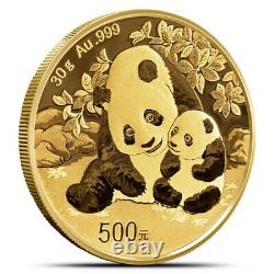 2024 30 Gram Chinese Gold Panda Coin (BU)