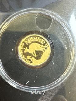 2024 Australia $2 Kangaroo 0.5 Gram 9999 Gold Mini Coin 1/2 Gram
