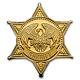 2024 Barbados 1 Gram Gold Wild West Sheriff Star