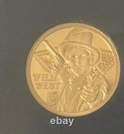 2024 Cook Islands 1/2 gram Gold Proof Wild West Billy The Kid